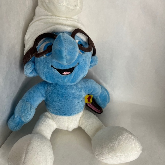 Vintage Brainy Smurf Plush stuffed Build a Bear - Picture 1 of 5